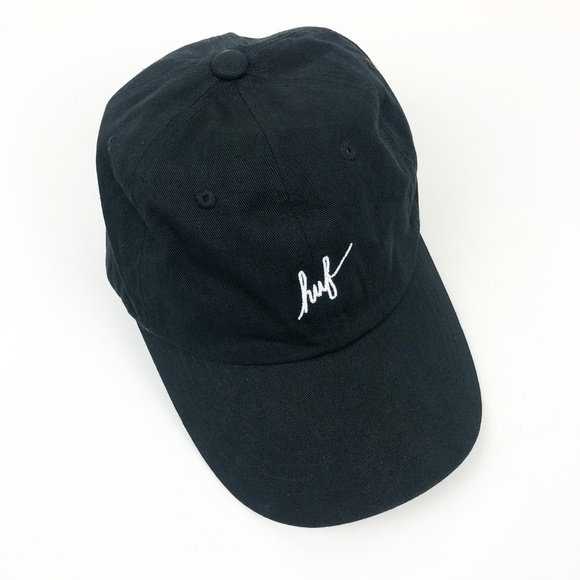 HUF Other - HUF Script Logo Curved Brim Hat